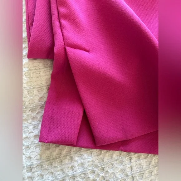 LOFT Hot Pink Straight Leg Trouser Pants Size 12 - Picture 5 of 5